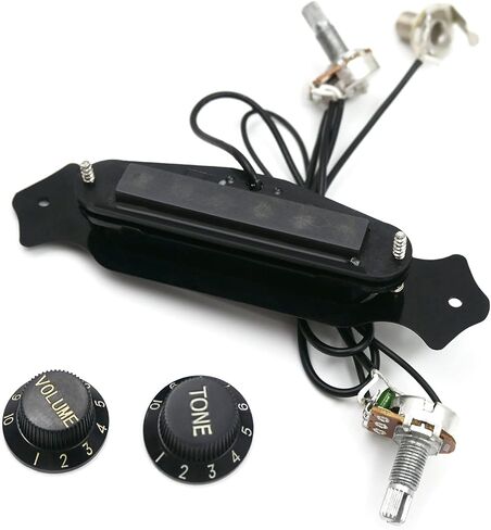 Prewired 6-String Guitar Pickup Wiring Harness Single Coil Magnetic with Volume & Tone Knobs Pots for Electric Cigar Box Guitar Ukulele Mandolin in Kuwait