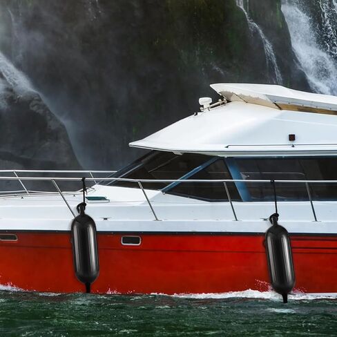 مصدات القوارب VEVOR، 8.6 بوصة × 16 بوصة / 5.5 بوصة × 20 بوصة / 6.5 بوصة × 23 بوصة / 8.5 بوصة × 26 بوصة مصدات القارب لرسو السفن مضلع مضلع قابل للنفخ مع فتحات مركزية، مصد حاجز للقوارب البحرية مع مضخة هواء in Kuwait