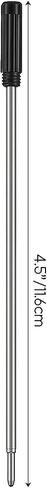 4.5'' Cross Compatible Ballpoint Pen Refills, Medium Point Pen Refill -Black Ink Pen Refills.Pack of (20) in Saudi Arabia