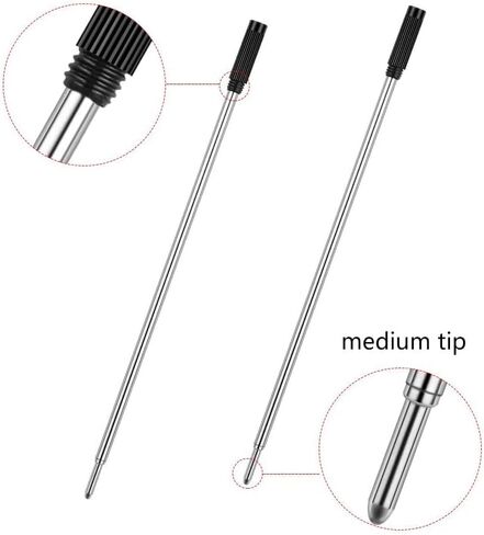4.5'' Cross Compatible Ballpoint Pen Refills, Medium Point Pen Refill -Black Ink Pen Refills.Pack of (20) in Saudi Arabia