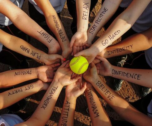 قلادة كينز لورينز للكرة اللينة للفتيات - قلادة رياضية مضفرة من التيتانيوم الأيوني هدية كرة اللينة للاعبي الكرة اللينة والمدربين وفرق الكرة اللينة in Kuwait