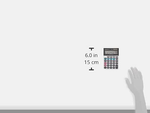 Amazon Basics LCD 8-Digit Desktop Calculator, 1 Pack, Small, Silver in Saudi Arabia