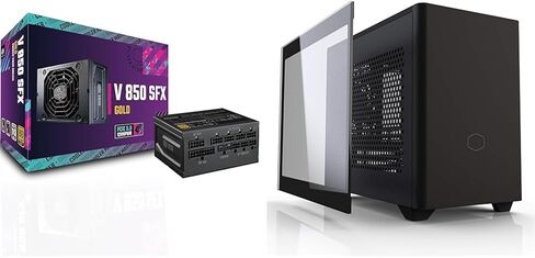 Cooler Master V850 SFX Gold ATX3.0 Full Modular Power Supply, 850W SFX, 80+ Gold, 90-Degree 12VHPWR PCIe 5.0 Connector, SFX-to-ATX Bracket, Silent Fan, 10 Year Warranty (MPY-8501-SFHAGV-3US) in Saudi Arabia