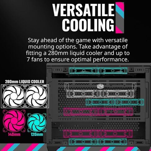 Cooler Master V850 SFX Gold ATX3.0 Full Modular Power Supply, 850W SFX, 80+ Gold, 90-Degree 12VHPWR PCIe 5.0 Connector, SFX-to-ATX Bracket, Silent Fan, 10 Year Warranty (MPY-8501-SFHAGV-3US) in Saudi Arabia