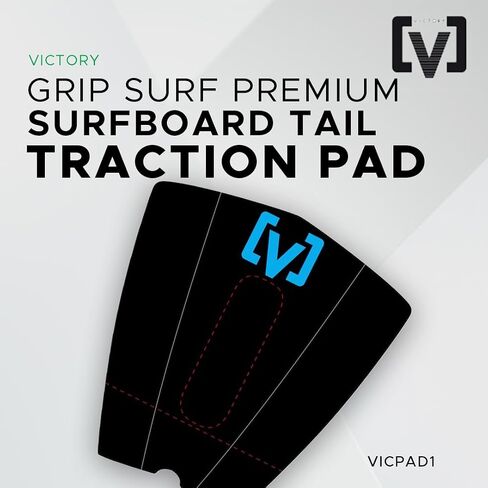 وسادة الجر الخلفية لألواح ركوب الأمواج الفاخرة من Victory Grip - وسادة من 3 قطع، أقصى قبضة ماسية، لاصق 3M، راحة وتحكم، كامل 12 بوصة × 12 بوصة (30 × 30 سم)، لوح التزلج أو لوح التزلج in Saudi Arabia