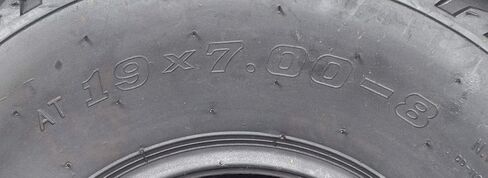 AlveyTech 19x7.00-8 Tire with QD116 V-Tread for Baja Mini Bikes MB165 & MB200, ATVs, and Go Karts in Saudi Arabia