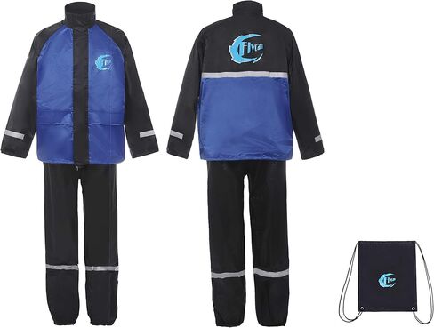 Flycam بدلة المطر مقاوم للماء للدراجات النارية في الهواء الطلق معطف واق من المطر عاكس على البدلة in Kuwait