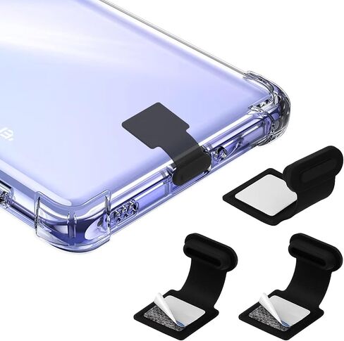 3 Pcs USB Type C Dust Cover Caps, Anti Dust USB C Port Charging Protection Stopper with Anti Lost Adhesive Stickers Silicone Type-C Port Protector Compatible with Laptop Smartphone Headphone in Saudi Arabia