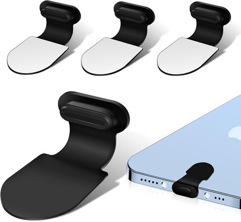 قابس USB من النوع C مضاد للفقد ومضاد للغبار، Senbos 4 عبوات من منافذ USB C غطاء غبار Note 20 سدادات غطاء غبار واقيات منافذ USB C متوافقة مع OnePlus 7 8 9 Pro، Samsung Galaxy S20 FE S21 S22 Ultra in Kuwait