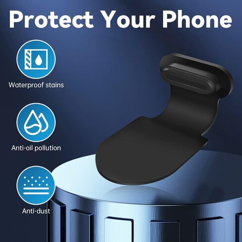 قابس USB من النوع C مضاد للفقد ومضاد للغبار، Senbos 4 عبوات من منافذ USB C غطاء غبار Note 20 سدادات غطاء غبار واقيات منافذ USB C متوافقة مع OnePlus 7 8 9 Pro، Samsung Galaxy S20 FE S21 S22 Ultra in Kuwait