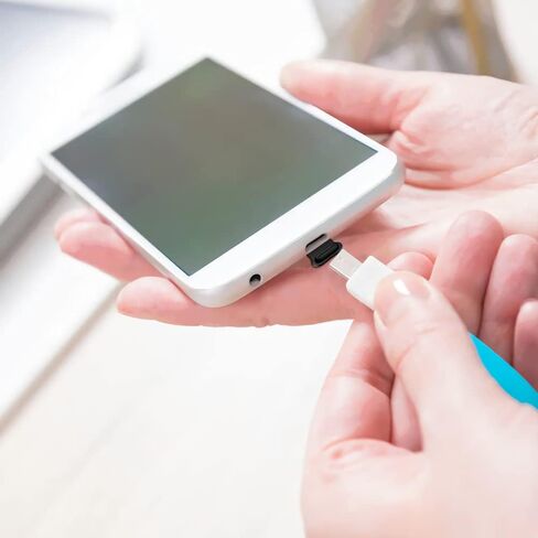 قابس USB من النوع C مضاد للفقد ومضاد للغبار، Senbos 4 عبوات من منافذ USB C غطاء غبار Note 20 سدادات غطاء غبار واقيات منافذ USB C متوافقة مع OnePlus 7 8 9 Pro، Samsung Galaxy S20 FE S21 S22 Ultra in Kuwait