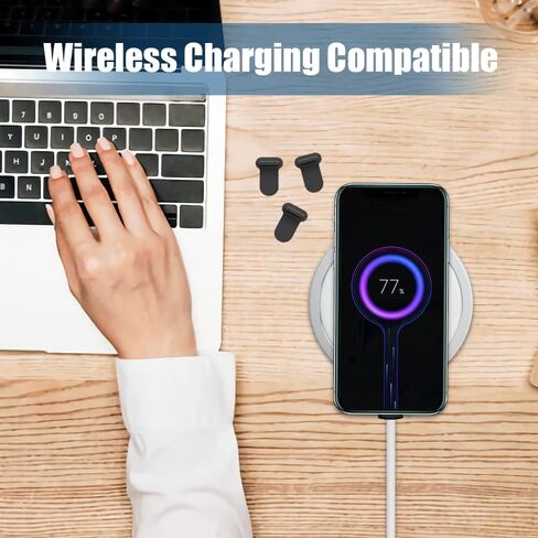 قابس USB من النوع C مضاد للفقد ومضاد للغبار، Senbos 4 عبوات من منافذ USB C غطاء غبار Note 20 سدادات غطاء غبار واقيات منافذ USB C متوافقة مع OnePlus 7 8 9 Pro، Samsung Galaxy S20 FE S21 S22 Ultra in Kuwait