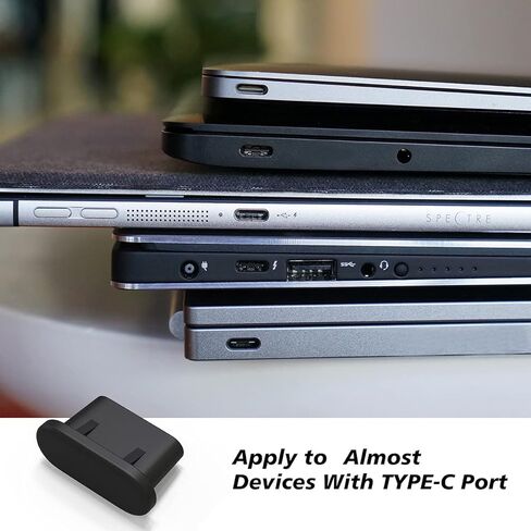 30 قطعة من أغطية سدادات الغبار USB C، غطاء غبار لمنفذ USB من النوع C مع صندوق صغير متوافق مع Samsung Galaxy S24 S23/ Google Pixel/أي منفذ من النوع C، قابس منفذ شحن USB C in Kuwait