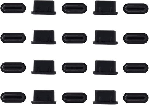 30 قطعة من أغطية سدادات الغبار USB C، غطاء غبار لمنفذ USB من النوع C مع صندوق صغير متوافق مع Samsung Galaxy S24 S23/ Google Pixel/أي منفذ من النوع C، قابس منفذ شحن USB C in Kuwait