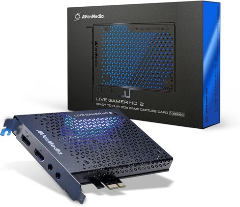 بطاقة التقاط AVerMedia HDMI للبث والتسجيل بدقة 4K60 مع زمن وصول منخفض للغاية على PS5، وPS4 Pro، وXbox Series X/S، وXbox One X، وألعاب Switch - بطاقة التقاط GC575 Live Gamer 4K 2.1 PCIe in Kuwait