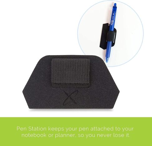 دفتر Rocketbook الذكي متعدد المواضيع والقابل لإعادة الاستخدام | دفتر ملاحظات صديق للبيئة ومتصل رقميًا مزود بفواصل | مسطر، 8.5 × 11 بوصة، 70 PG، أسود، مع قلم وقماش وتطبيق متضمن in Kuwait