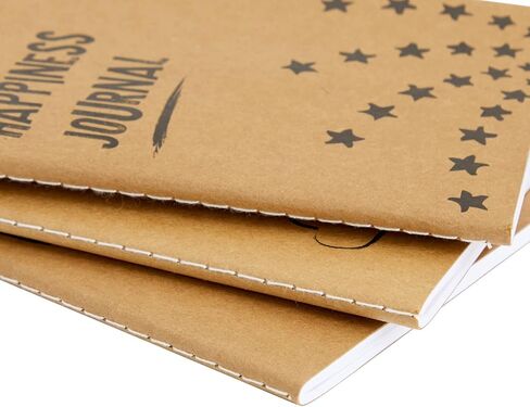 Paper Junkie 12 Pack Journals for Kids - Let's Be Happy Journals Bulk - Kraft Paper Notebooks School Supplies (80 Lined Page, 4 x 5.75 in) in Saudi Arabia