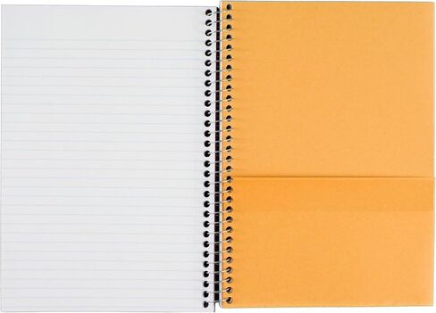 Five Star Spiral Notebook, 2 Subject, College Ruled Paper, 100 sheets, 9-1/2" x 6", Yellow (06180AC6) in Saudi Arabia