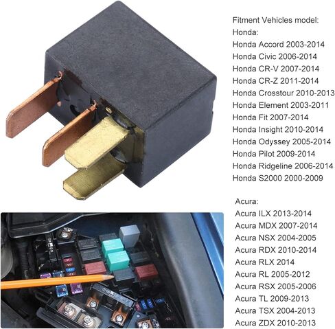 G8HL-H71 AC Relay 39794-SDA-A03 39794-SDA-A05 4 Prong Power Relay Assembly Honda Starter Relays Fits Accord Civic Crosstour CR-V Odyssey Element Acura MDX TSX TL in Saudi Arabia