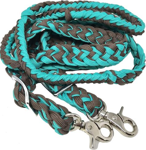 تشالنجر الغربية النايلون مضفر الحبال معقودة برميل زمام البحر الأخضر البني 60764 in Kuwait