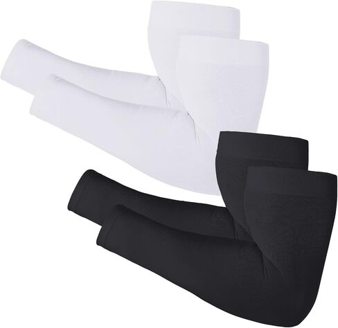 أكمام للذراع من Newbyinn للرجال والنساء، مقاس L - XL، كم حماية من أشعة الشمس فوق البنفسجية لتغطية الوشم، غطاء ذراع ضاغط مبرد in Saudi Arabia