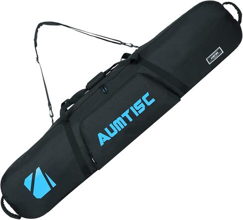 AUMTISC Snowboard Bag Travel Unpadded, Ski Bags with Storage Compartments for Snowboard, Goggles, Gloves, Outdoor Camping, Available Length in 61" and 65" in Saudi Arabia