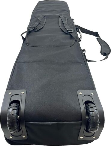 JEI Rollie Snowboard/Ski Bag *UPGRADED* – Multipurpose Travel Bag on Wheels (up to 180cm) – Holds Board, 2 Pairs of Skis, Boots, Helmet, and other gear – With Backpack Straps in Saudi Arabia