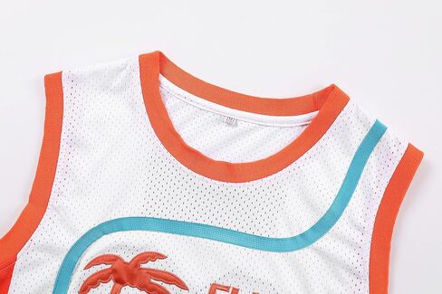 Flint Tropics Jackie Moon #33 Coffee Black #7 Semi Pro 90s Hip Hop Clothes for Party Men Basketball Jersey Green White in Saudi Arabia