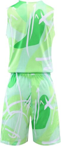 Topeter Reversible Basketball Jersey with Athletic Shorts, Practice Sports Training Uniforms for Men in Kuwait