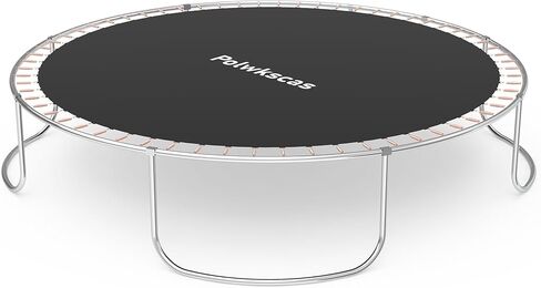 حصيرة القفز الترامبولين، حصيرة بديلة للترامبولين تناسب إطار بطول 12 قدمًا، مع 72 حلقة على شكل حرف V تناسب مقاس 5.5 بوصة، معززة، مقاومة للأشعة فوق البنفسجية، مع خطاف زنبركي وقفازات، لا تشمل الزنبرك in Kuwait