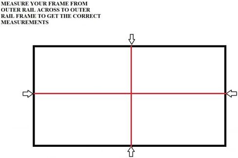 سطح القفز لترامبولين مستطيل مقاس 10 × 14 بوصة مزود بـ 92 حلقة على شكل حرف V (للنوابض مقاس 84-7 بوصة و8-3.5 بوصة) in Kuwait