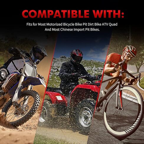 دليل عجلة شد بكرة سلسلة 8 مم و10 مم لكل دراجة نارية صغيرة Atv 125cc 140cc 160cc SSR XR125 CRF50 KLX110 Pitster Pit Dirt Bike Parts (أحمر) in Saudi Arabia