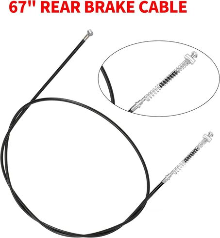GREHUA Upgrade 67" Rear Drum Brake Cable Left Clutch Brake Handle Lever Chain Tensioner Adjuster for 212cc 196cc 6.5Hp Coleman CT200U CT200U-EX Baja Warrior Hensim MB165 Massimo MB200 Mini Bike Parts in Saudi Arabia