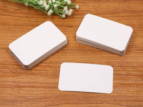 Penta Angel 100 Pcs Mini Paper Blank Gift Notes Cards DIY Craft Small Word Business Message Cards (White) in Saudi Arabia