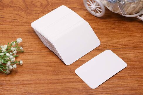 Penta Angel 100 Pcs Mini Paper Blank Gift Notes Cards DIY Craft Small Word Business Message Cards (White) in Saudi Arabia