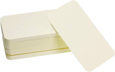 Penta Angel 100 Pcs Mini Paper Blank Gift Notes Cards DIY Craft Small Word Business Message Cards (White) in Kuwait