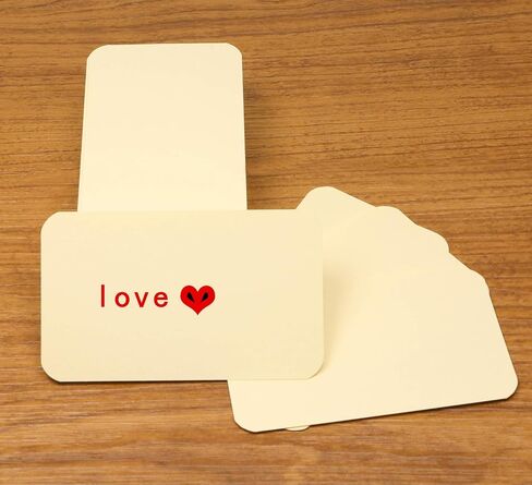 Penta Angel 100 Pcs Mini Paper Blank Gift Notes Cards DIY Craft Small Word Business Message Cards (White) in Kuwait