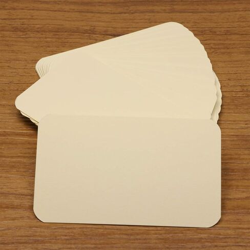 Penta Angel 100 Pcs Mini Paper Blank Gift Notes Cards DIY Craft Small Word Business Message Cards (White) in Kuwait