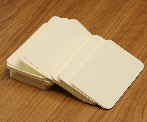Penta Angel 100 Pcs Mini Paper Blank Gift Notes Cards DIY Craft Small Word Business Message Cards (White) in Kuwait