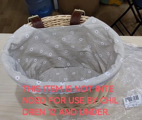 ANZOME سلة الدراجة سلة تخزين المقود الأمامي للبالغين سلة منسوجة يدويًا مقاومة للماء، متعددة الألوان in Kuwait