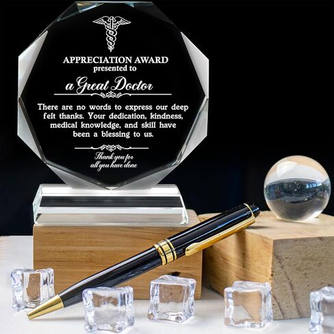 هدية تقدير الطبيب للنساء والرجال، هدايا للأطباء بما في ذلك OBGYN، طبيب الأسنان، الممارسين العامين، أخصائيي الخصوبة، أطباء الأورام، الأنف والأذن والحنجرة، أطباء الأعصاب، لوحة جوائز 5.7 * 5.1 بوصة in Kuwait