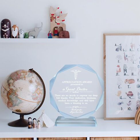 هدية تقدير الطبيب للنساء والرجال، هدايا للأطباء بما في ذلك OBGYN، طبيب الأسنان، الممارسين العامين، أخصائيي الخصوبة، أطباء الأورام، الأنف والأذن والحنجرة، أطباء الأعصاب، لوحة جوائز 5.7 * 5.1 بوصة in Kuwait