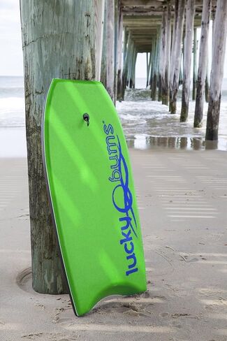 Lucky Bums Boogie Board for Kids and Adults - Body Boards for Beach, River, & Lake, Mini Wakeboard with EPS Core Slick Bottom and Leash in Kuwait
