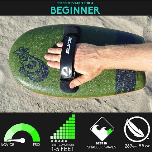 As Seen On Shark Tank! The Slyde Grom Soft Top Body Surfing Handboard/Handplane, Easy to Use, Fun to Master, Safe for for All Ages, Portable, Light Weight, Durable with Exceptional Buoyancy in Saudi Arabia