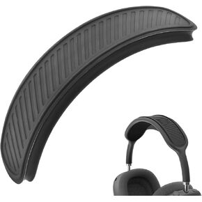 Silicone Headband Cover Replacement Headband Cushion Washable Head Top Pad Protector Compatible with Apple AirPods Max Headphones Soft & Comfort Headband Pad Cover, Black