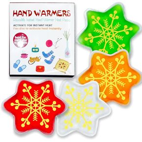 Reusable Snap Heat Pack, Hand Warmers Click, Hand Warmers Boil Click Heat Pocket Hand Warmer, Pouch Gel Hand Warmers for Camping for Outdoor, Indoor, Working, Studying(IStar)