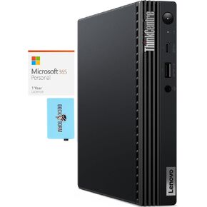 Lenovo ThinkCentre M70q Tiny Home & Business Mini Desktop (Intel i3-10105T 4-Core, 16GB RAM, 512GB PCIe SSD, Intel UHD 630, WiFi, Bluetooth, Win 11 Pro) with MS 365 Personal, Dockztorm Hub