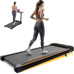 Walking Pad with Incline, Portable Treadmill for Home, 2 in 1 Walking Pad Incline with Remote Control 265LB Capacity, 2.5HP Compact Treadmill with LED Display for Walking and Running