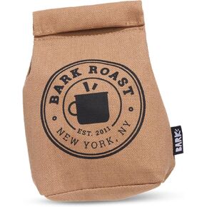 BARK Jutter Pug Coffee Bean Dog Toy for Medium Dogs – Hidden Surprise Toy Inside for Engaged and Excited Playtime Fun
