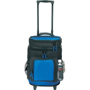 Travel5.0 Deluxe Ripstop Beach Travel Rolling Cooler with Wheels, - Red